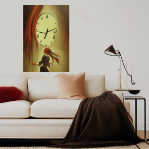 El tiempo es valioso   Poster de arte de IA