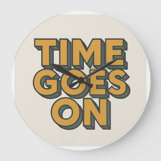 El tiempo pasa en el reloj de pared, redondo de 10