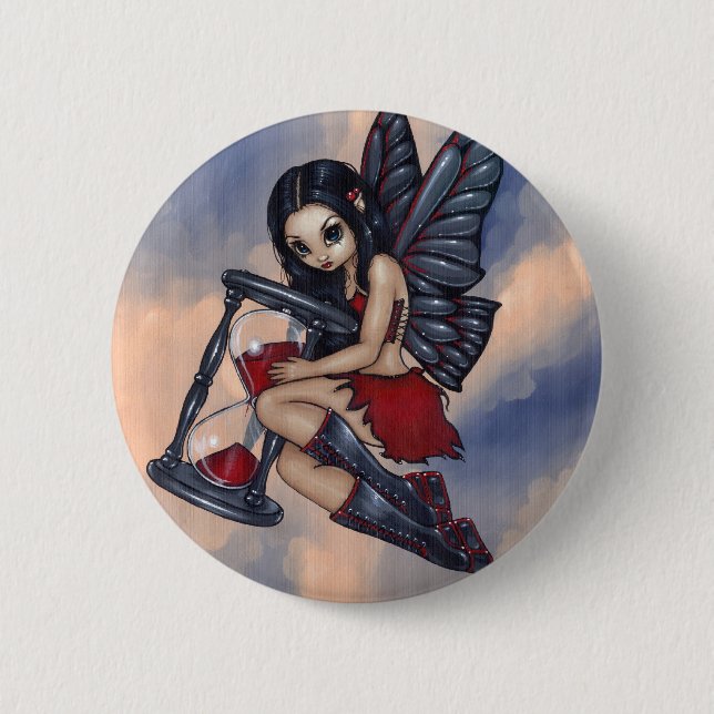 El "tiempo vuela" el botón (Anverso)