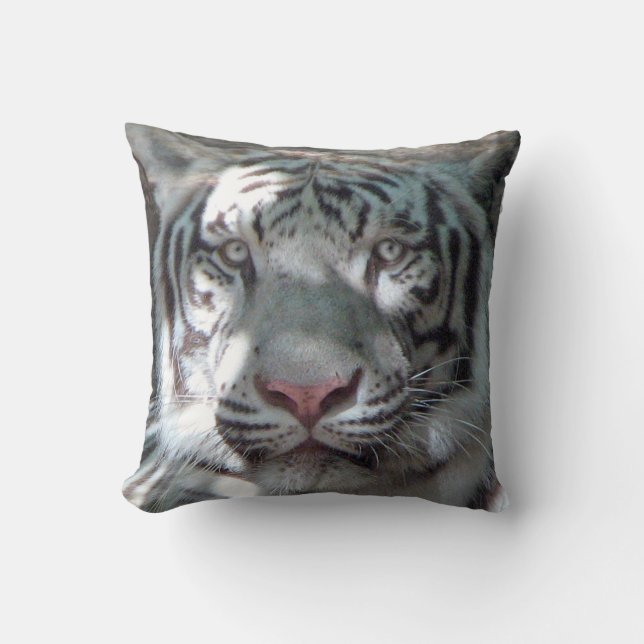 El tigre blanco para arriba cierra la almohada (Anverso)