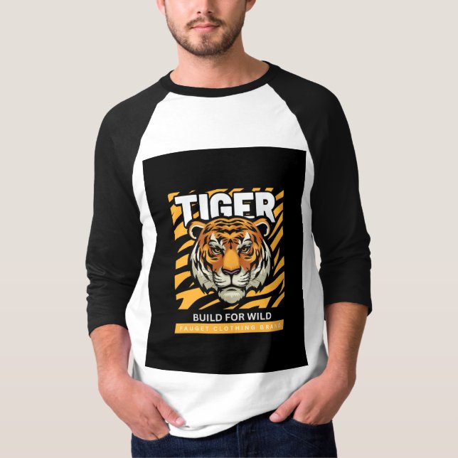 El tigre de diseño de camisetas de aventura (Anverso)