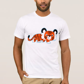 El tigre Personalizado lindo en la camiseta del pr