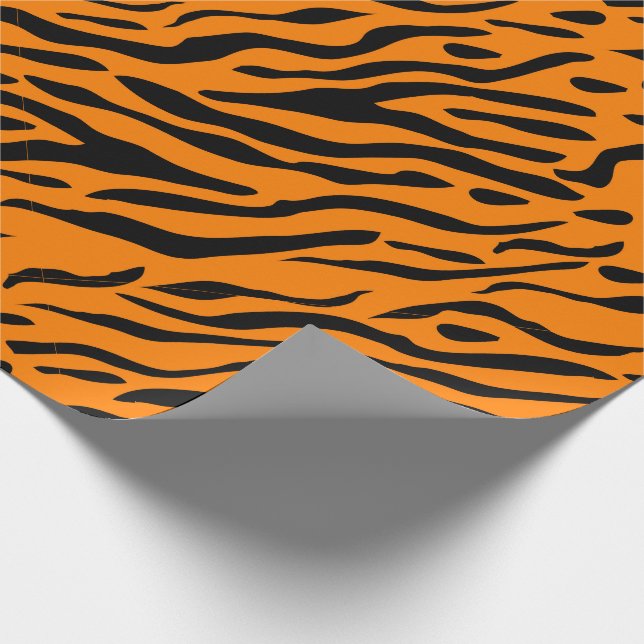 ¡El tigre rayó el papel de embalaje - regalos para (Esquina)
