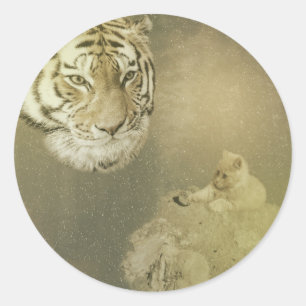 El Tigre Y El Gatito, Pegatinas Redondos