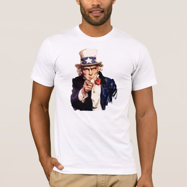 El tío de las camisetas de los patriotas Sam (Anverso)