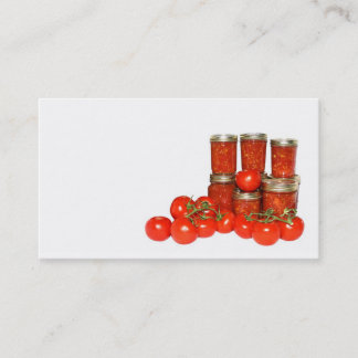 El tomate preserva la tarjeta de visita