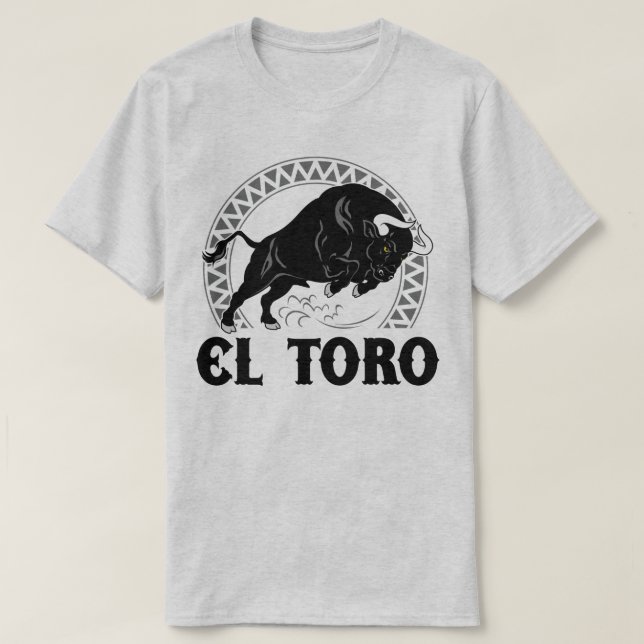 EL Toro la camiseta española del mexicano de la (Diseño del anverso)