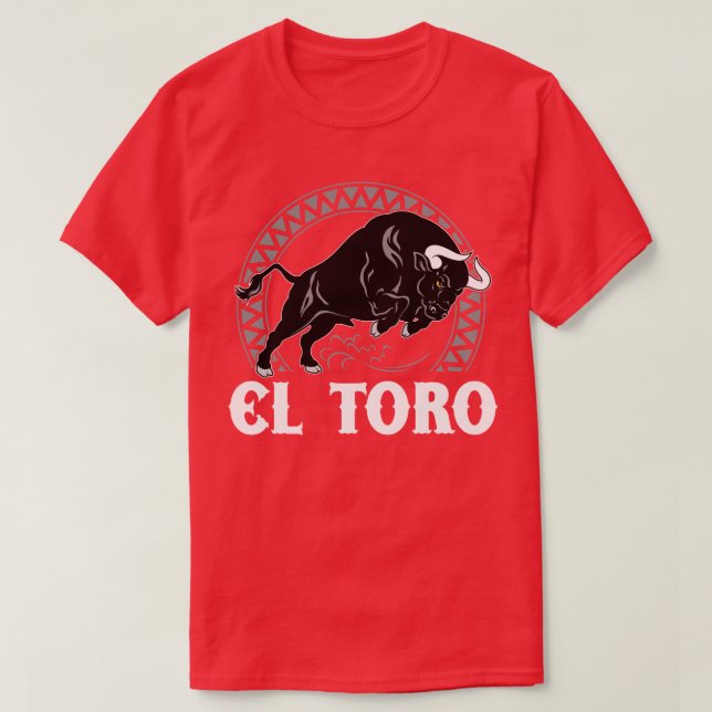 EL Toro la camiseta mexicana del español de la (Diseño del anverso)