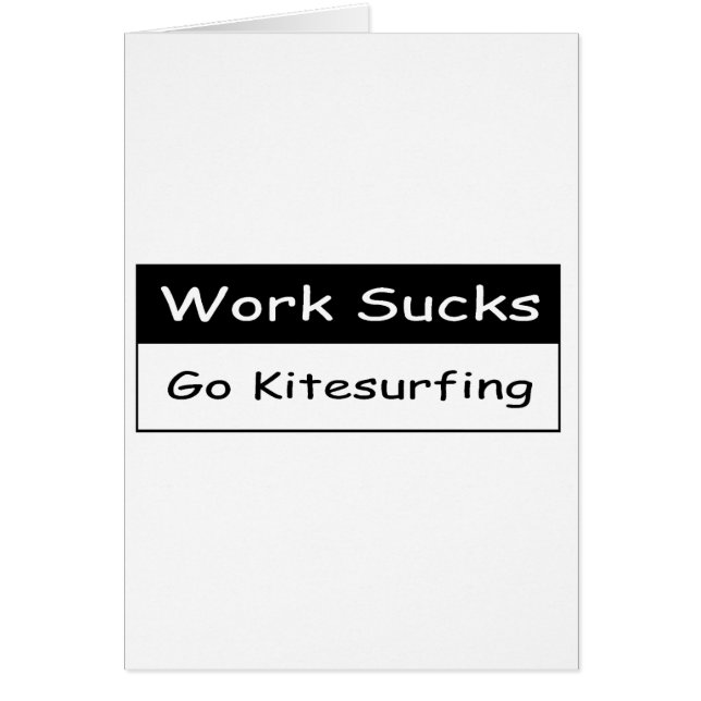 El trabajo chupa (Frente)