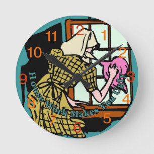 El trabajo de la casa le hace el reloj feo