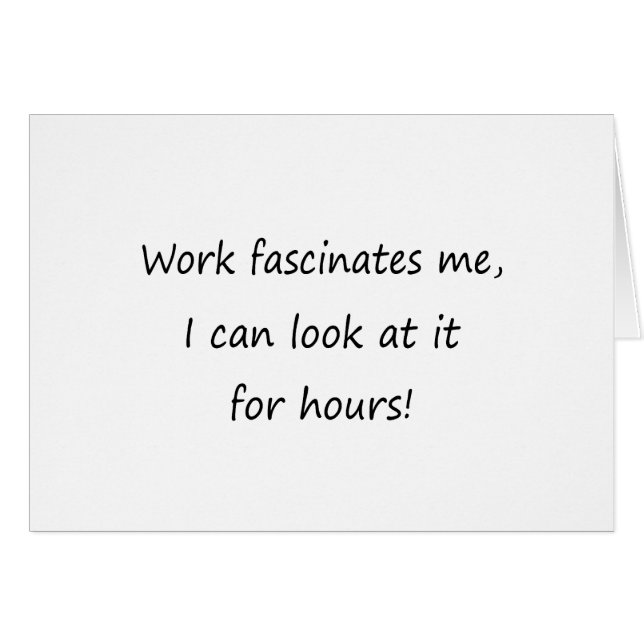 El trabajo me fascina (Anverso (Horizontal))