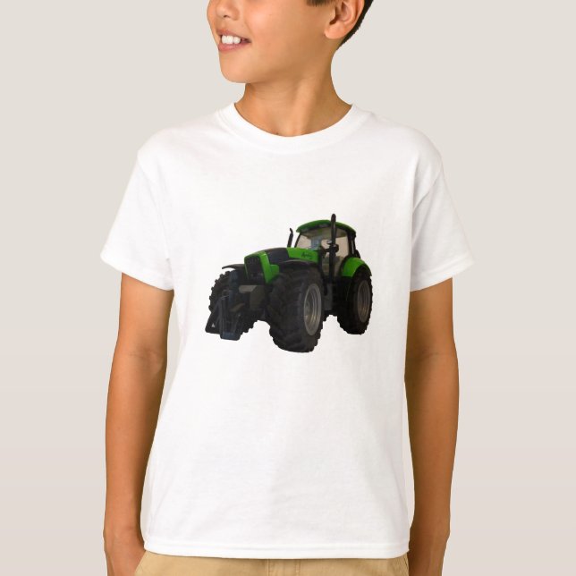 El tractor embroma la camiseta (Anverso)