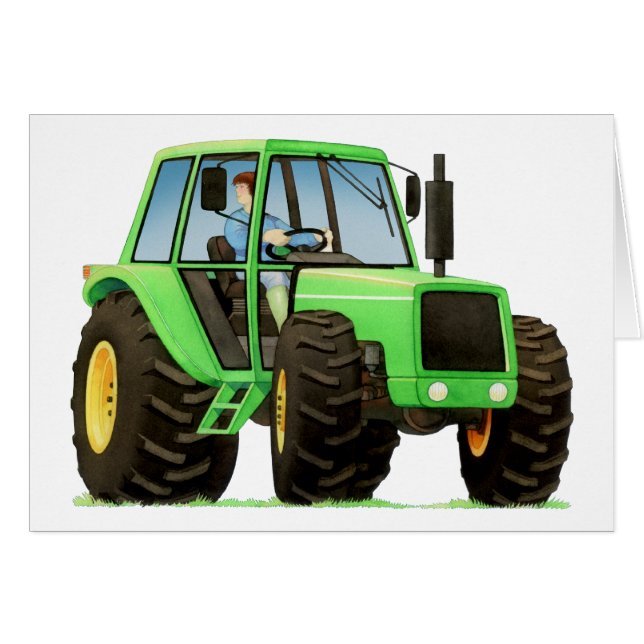 El tractor verde del niño (Anverso (Horizontal))