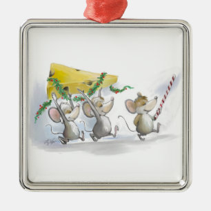 El traer en el ornamento del cuadrado del queso
