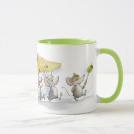 El traer en la taza del queso (con las aceitunas)