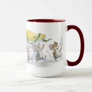 El traer en la taza del queso del navidad