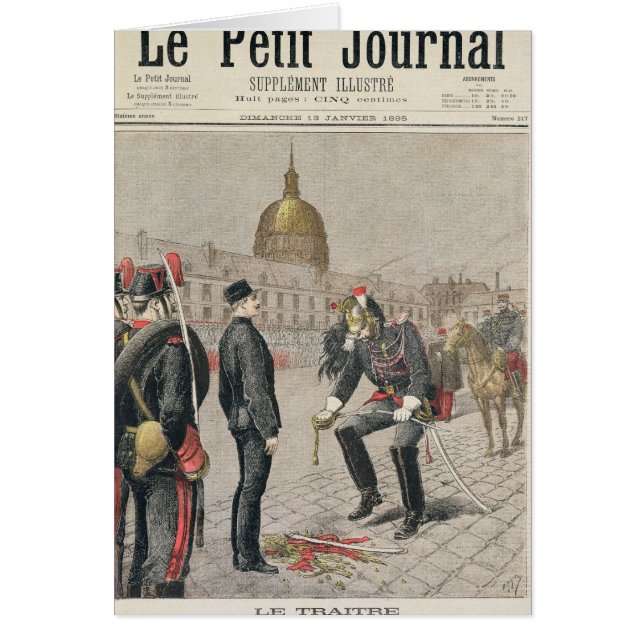 El traidor la degradación de Alfred Dreyfus (Frente)
