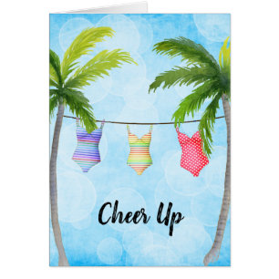 El traje de baño anima para arriba la tarjeta