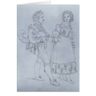 El traje diseña Figaro y a Susana de la ópera