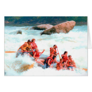 El transportar en balsa de Whitewater