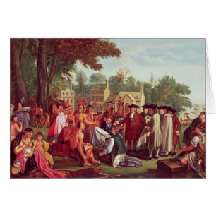 El tratado de William Penn con los indios en 1683