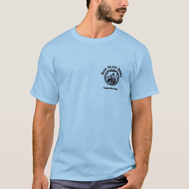 El tren azul reserva la camisa del logotipo (Anverso)