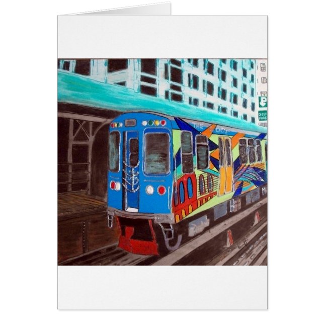El tren de graffiti de Chicago (Frente)
