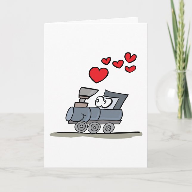 El tren de la tarjeta del día de San Valentín (Anverso)