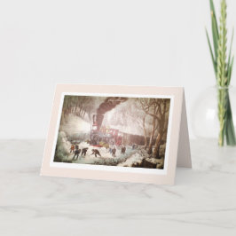 El tren enlazado a la nieve piensa en tu tarjeta