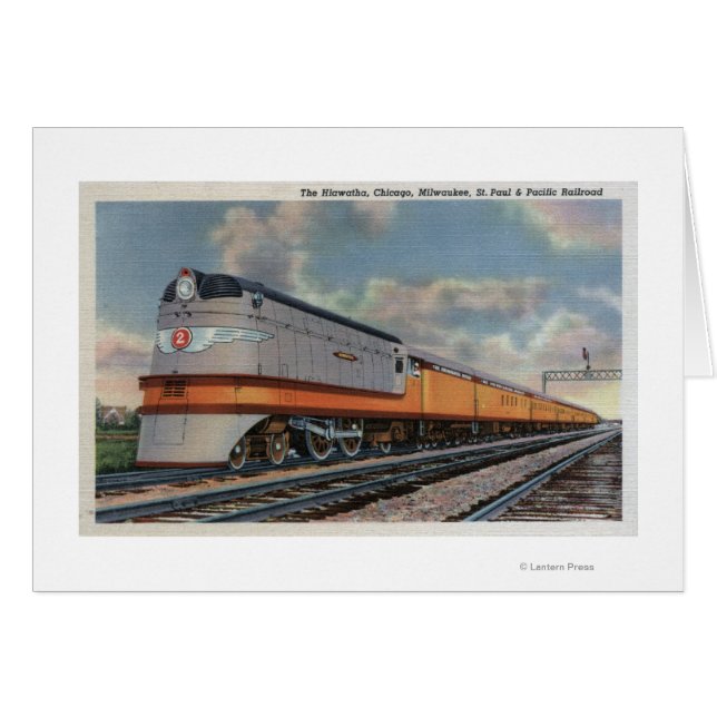 El tren ferroviario Hiawatha #2 (Anverso (Horizontal))