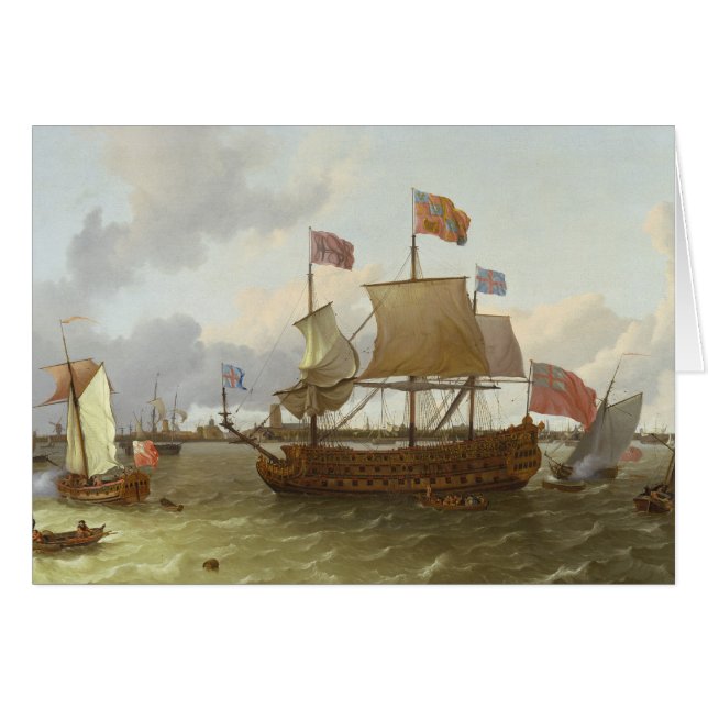 El Tres-Amo "Britannia" en Rotterdam, 1698 (Anverso (Horizontal))
