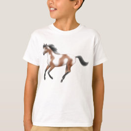 El tri caballo de la pintura embroma la camiseta