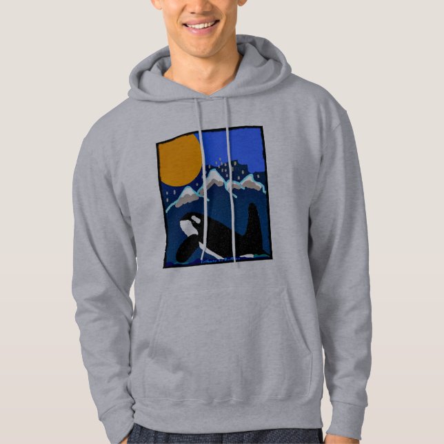 el tributo a la orca riza sudadera con capucha (Anverso)