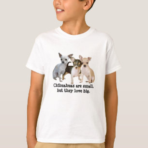 El trío feliz de la chihuahua embroma la camisa