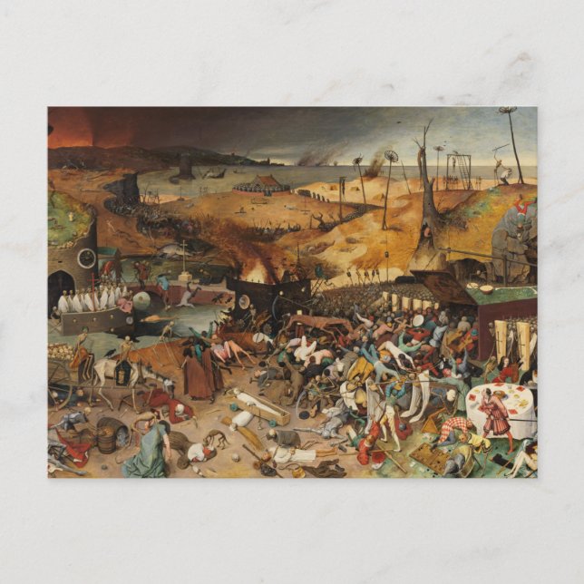 El triunfo de la muerte de Bruegel la tarjeta post (Anverso)
