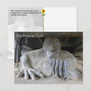 El Troll de Fremont, Seattle, WA - postal