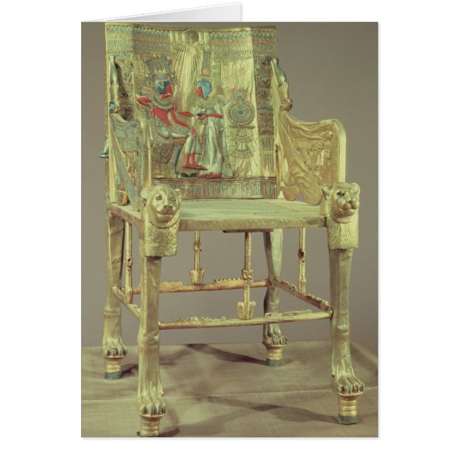 El trono del nuevo reino de Tutankhamun (Frente)