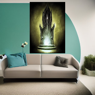 El trono   Poster de arte de IA