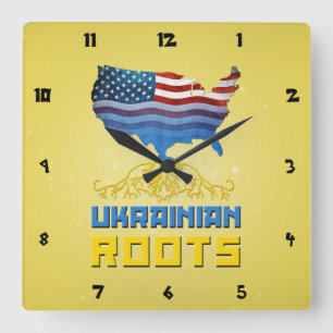 El ucraniano americano arraiga el reloj de pared