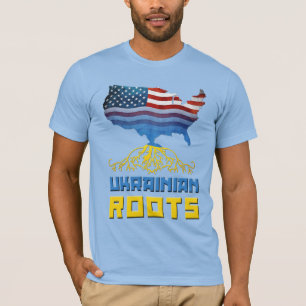 El ucraniano americano arraiga las camisetas