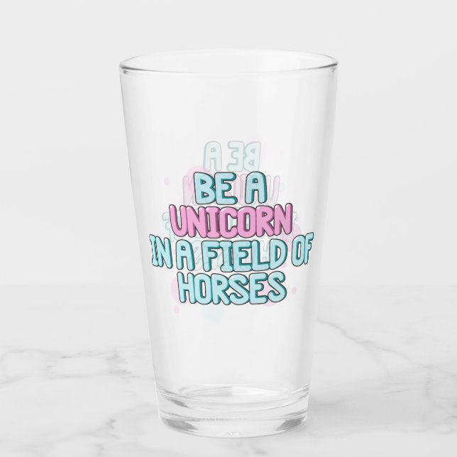 El unicornio el | sea un unicornio en un campo de (Anverso)