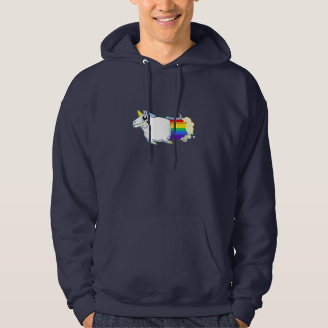 El unicornio Farts sudadera con capucha (Anverso)