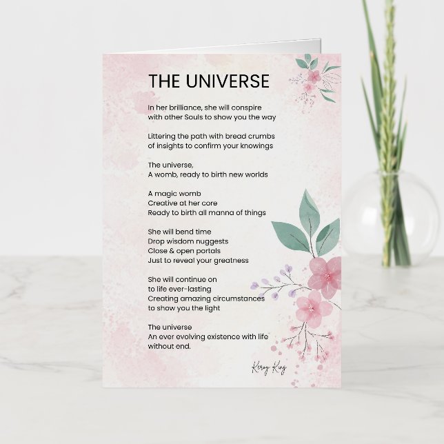 El Universo - Aumentando el Poema del Empoderamien (Anverso)