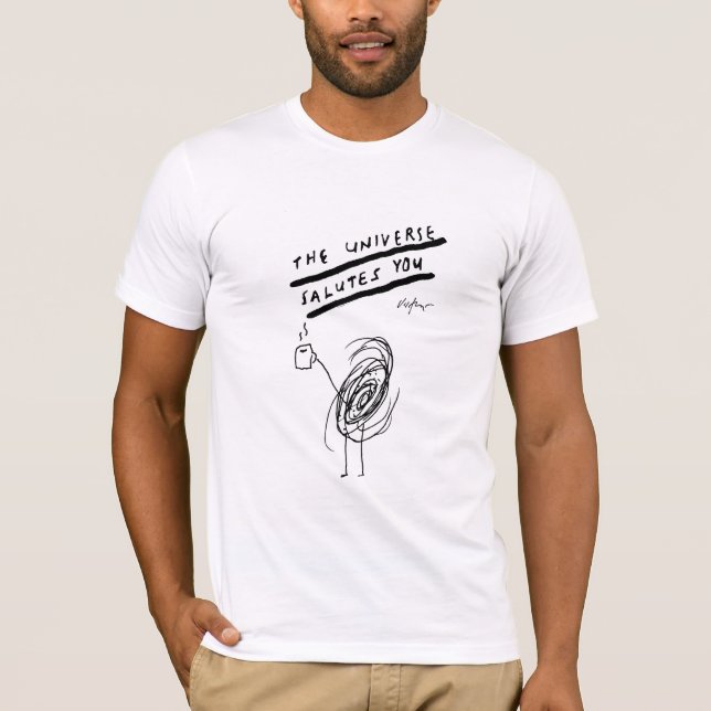 El universo le saluda - camiseta de Victore (Anverso)