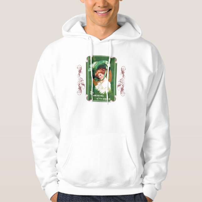 El uso de la sudadera con capucha verde (Anverso)