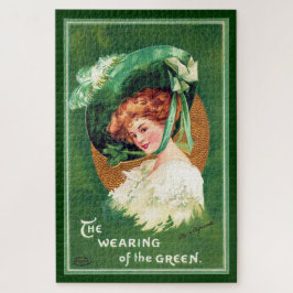 El uso del verde rompecabezas grande