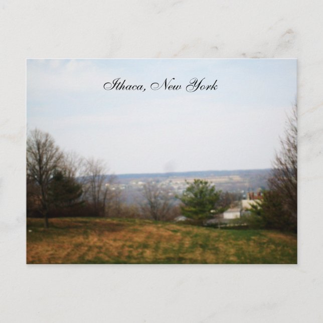 EL VALLE DE ITHACA, postal DE NUEVA YORK (Anverso)