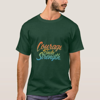 El valor encuentra el diseño de la camiseta fuerte