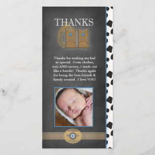 El vaquero le agradece tarjeta de la foto