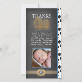 El vaquero le agradece tarjeta de la foto